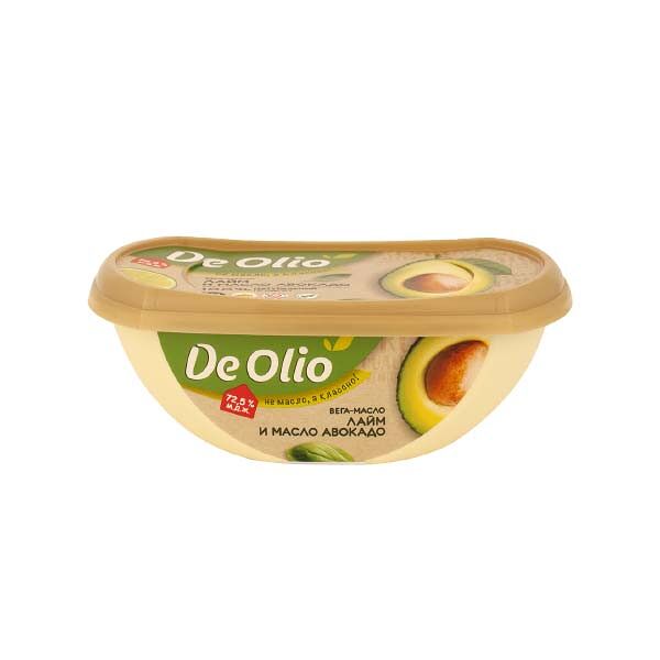 Крем De Olio 72.5% 220гр Лайм Авокадо контейнер