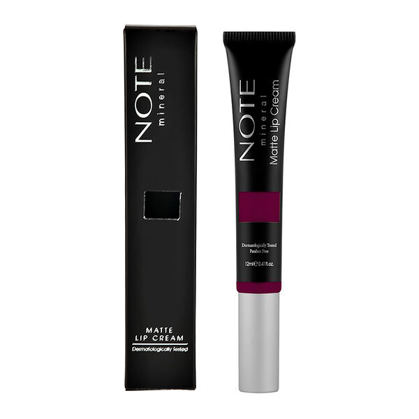 Крем для губ `NOTE` MINERAL MATTE LIP CREAM минеральный матовый тон 08, 12 мл