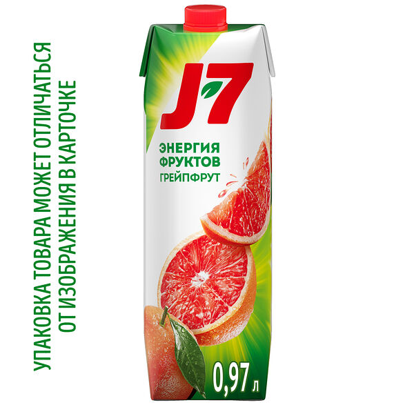 Нектар J7 Энергия фруктов Грейпфрут с мякотью