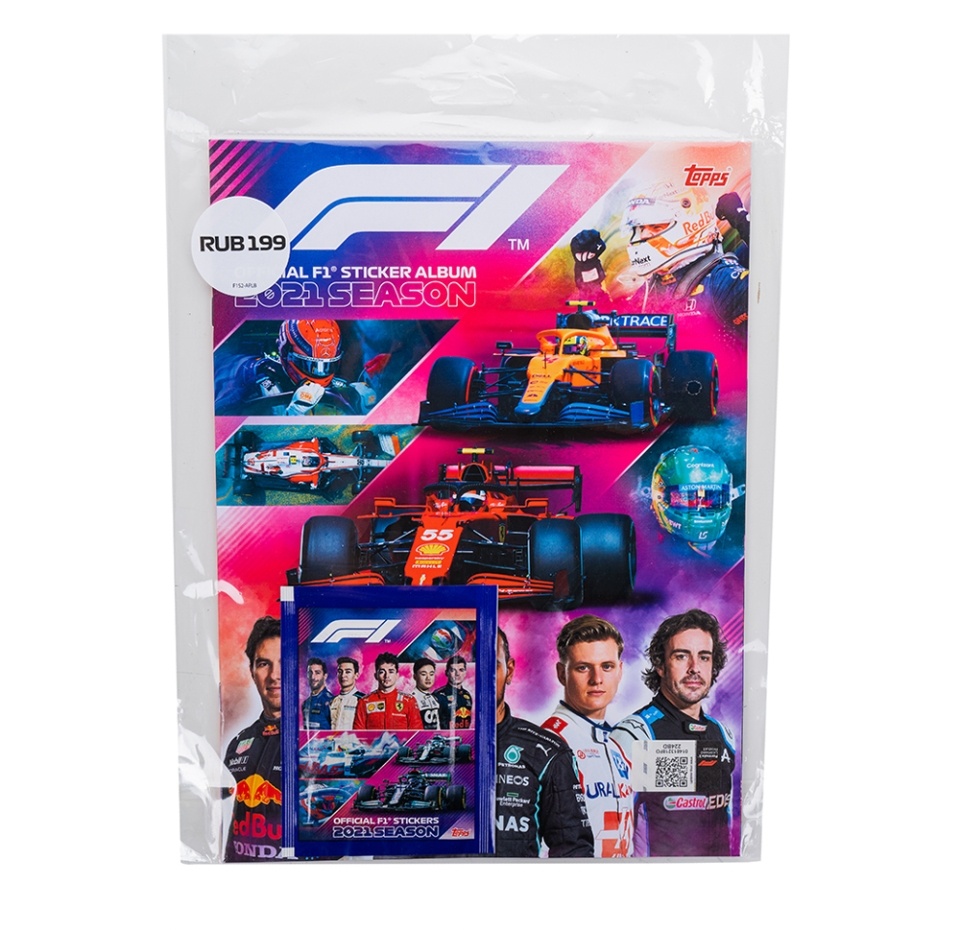 

Альбом для наклеек Topps Формула 1, Россия