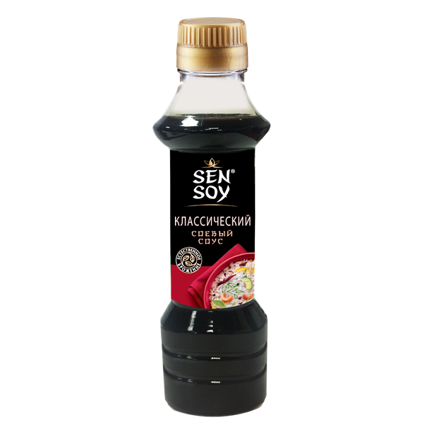 Cэнсой Соусы соевые столовые:соус соевый КЛАССИЧЕСКИЙ  (бут.ПЭТ 205мл)