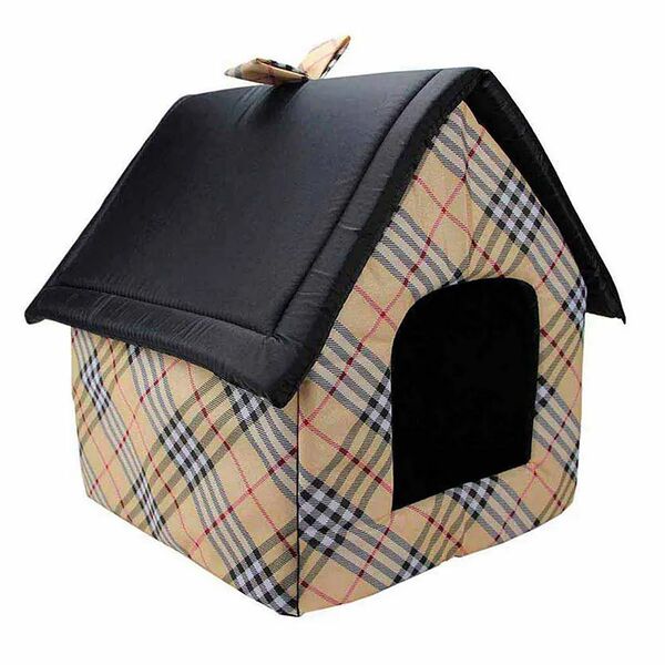 Домик-будка Dogman для кошек и собак мелких пород 35х35х39 см цвет в ассортименте 1 шт