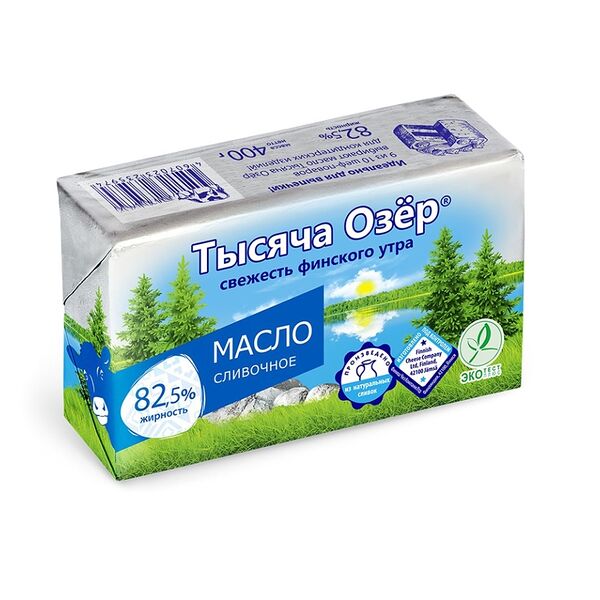 Масло сливочное Тысяча Озёр 82,5%