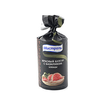 Хлебцы пшеничные Мистраль Красный булгур с базиликом