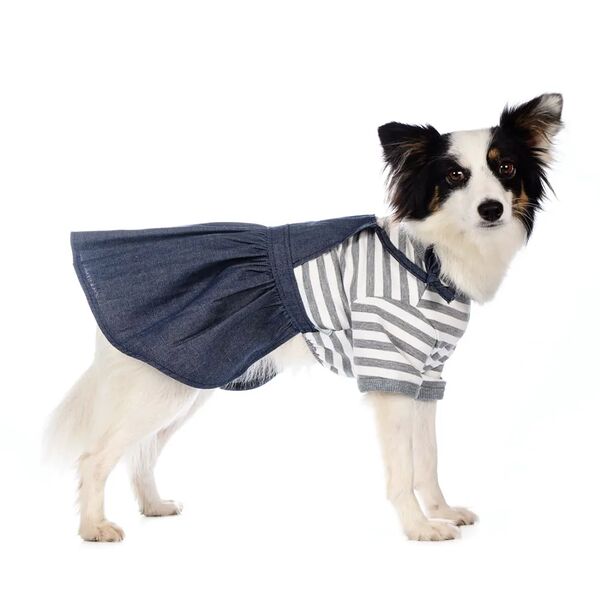 Платье для собак 2XL серый (девочка)