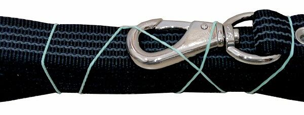 Поводок Наша РР латексный черный для собак 25 мм 3 м