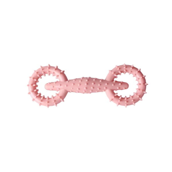 HOMEPET Dental Игрушка для собак из TPR гантель розовая 16 см х 5,8 см