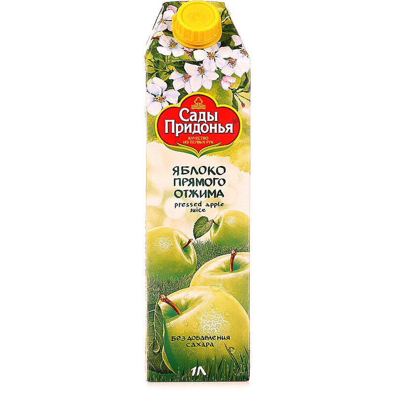 Купить Сок Сады Придонья Яблоко прямого отжима по низкой цене с быстрой ...
