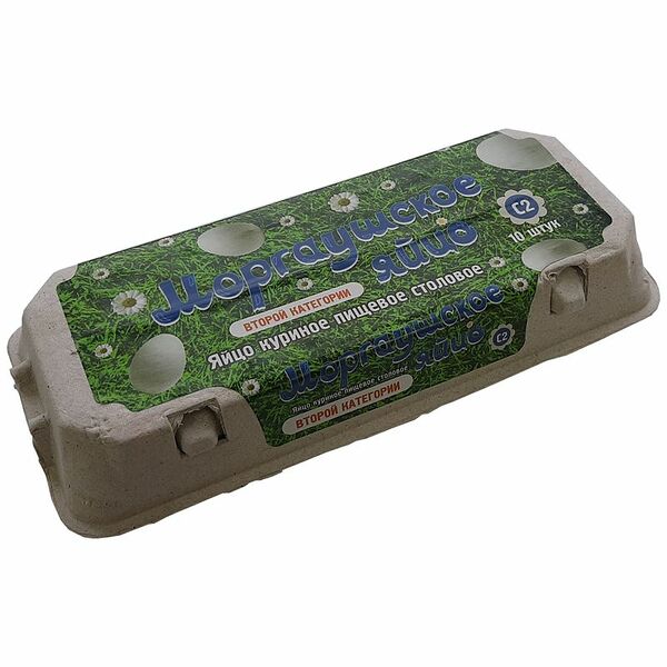 Яйцо куриное пищевое столовое С2, 10шт