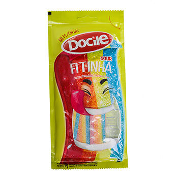 Жевательный мармелад Docile Sour Strawberry Colored Belts со вкусом клубники