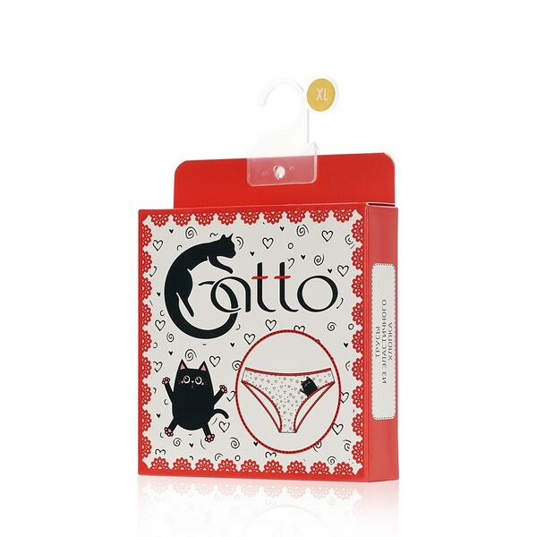 Женские трусы - слипы Atto Gatto Белый XL