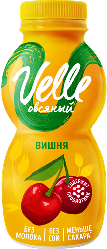 

Продукт овсяный ферментированный питьевой VELLE Вишня, 250г