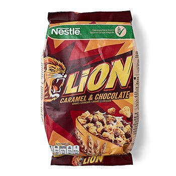Готовый завтрак Nestle Lion с карамелью и шоколадом