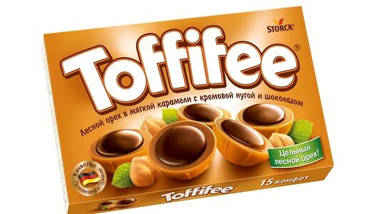 Набор конфет Toffifee Лесной орех в мягкой карамели с кремовой нугой и шоколадом 125г