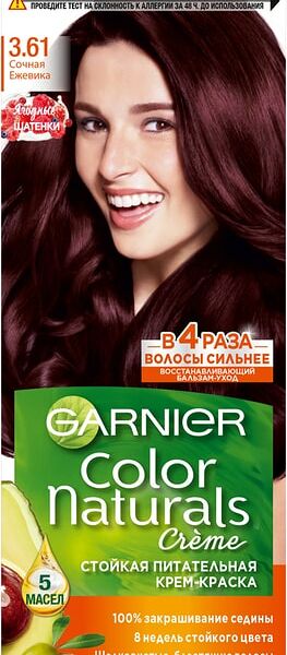 Крем-краска для волос Garnier Color Naturals 3.61 Сочная ежевика