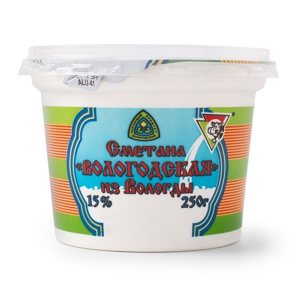 Сметана Из Вологды Вологодская 15%, 250г