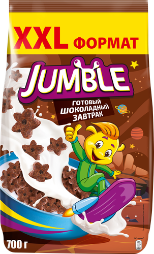

Готовый завтрак звездочки Nestle Jumble шоколадные 700 г