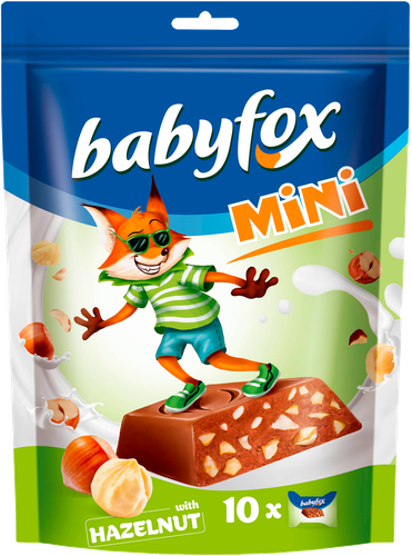 

Шоколадный батончик Babyfox молочный с фундуком 120 г