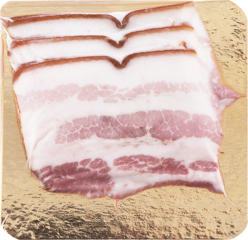 

Грудинка сырокопченая из свинины МИТ ХАУС Нежная, нарезка, 100г