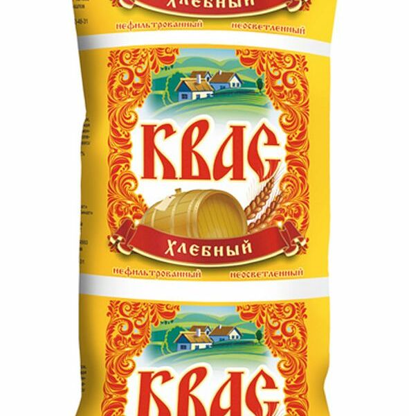 Квас хлебный Камышловский нефильтрованный, неосветленный 1 л