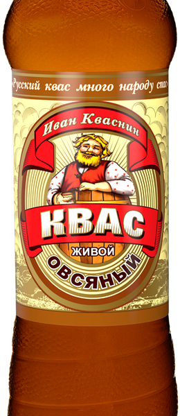 Квас ИВАН КВАСНИН Живой Овсяный фильтрованный непастеризованный, 1.42л