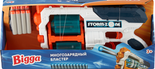 

Набор игровой BIGGA Бластер с мягкими снарядами, зеленый, 13 предметов