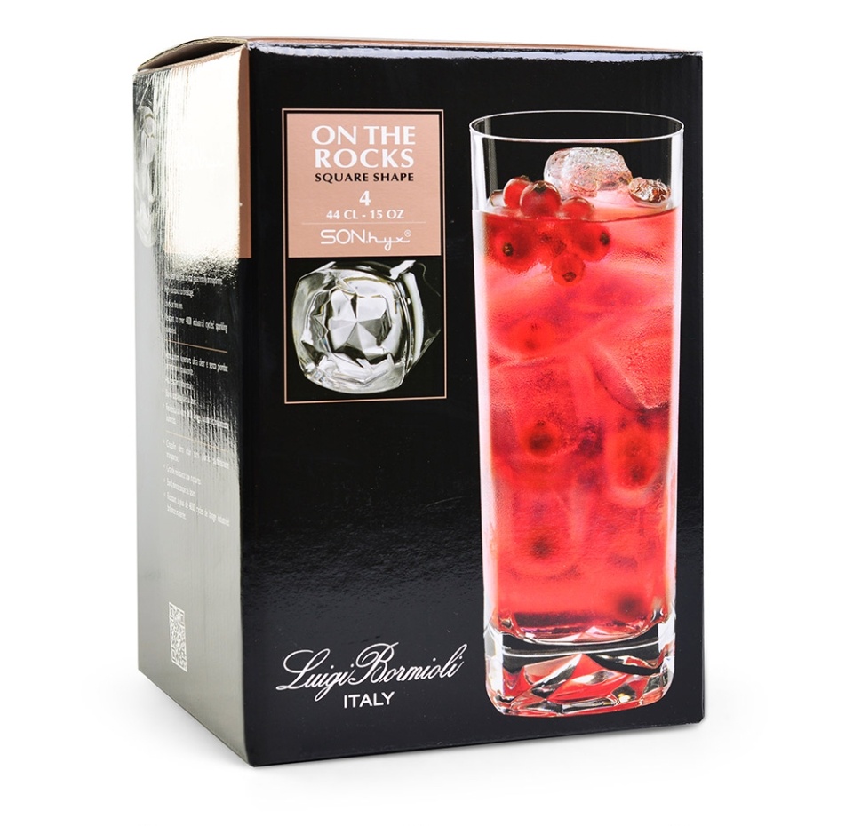 

Набор из 4 стаканов Bormioli Luigi On the Rocks, высота 17см, стекло