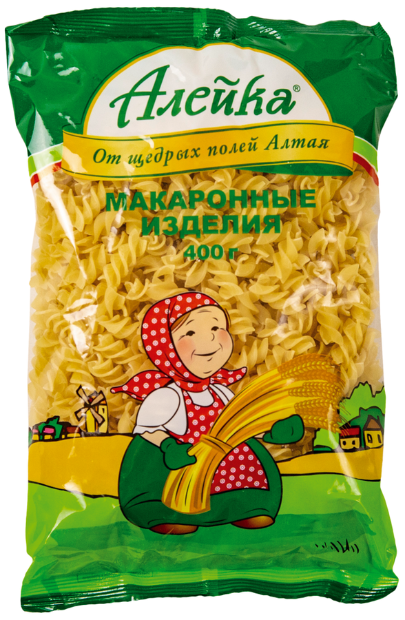 

Макароны Алейка Спираль №12 400 г