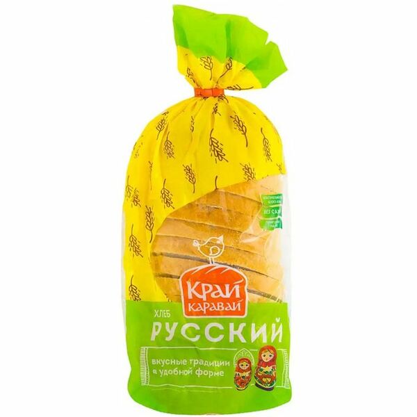 Хлеб Край Каравай Русский нарезка, 350г