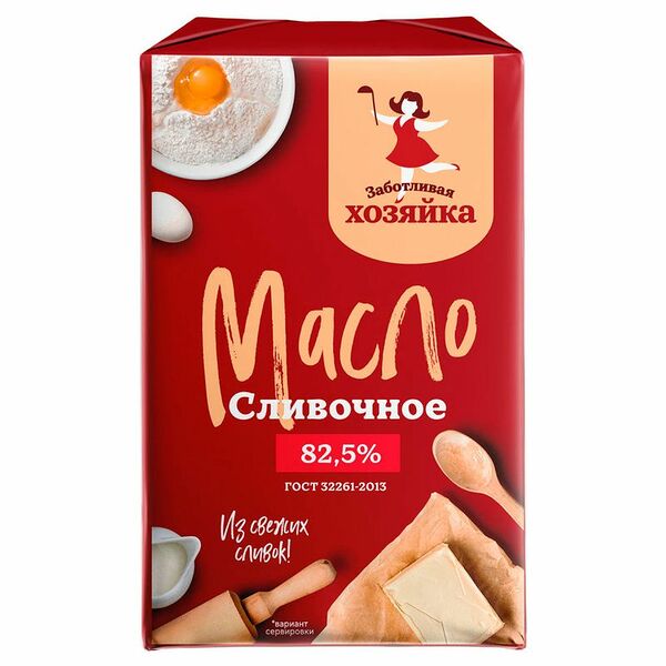 Масло сливочное Заботливая Хозяйка Традиционное 82.5%, 150г