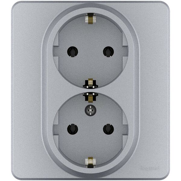 Розетка LEGRAND Inspiria 2x2к, 16А, 250В