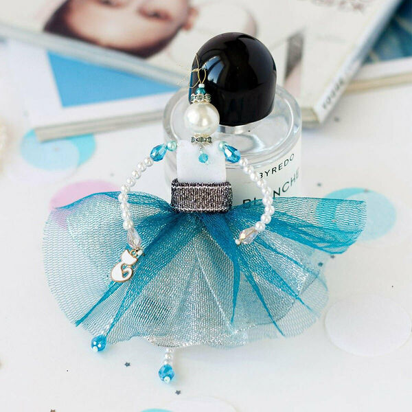 АДК-002 Набор для создания украшения куколки-подвески 'Нежная бирюза' 13см