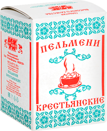 

Пельмени Чайковский мясокомбинат Крестьянские 500 г