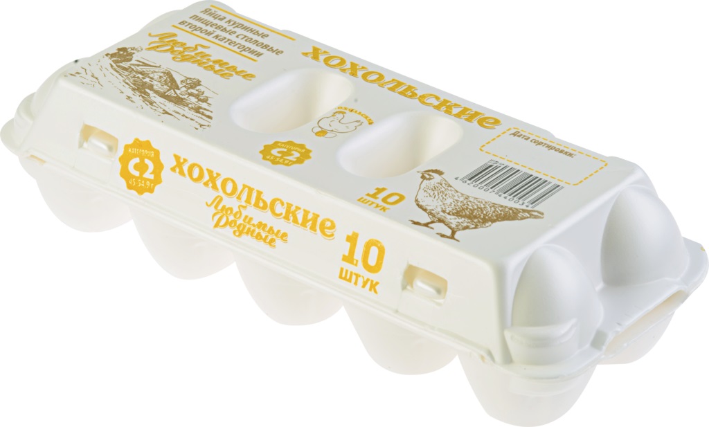 

Яйцо куриное ХОХОЛЬСКОЕ столовое С2, 10 шт.