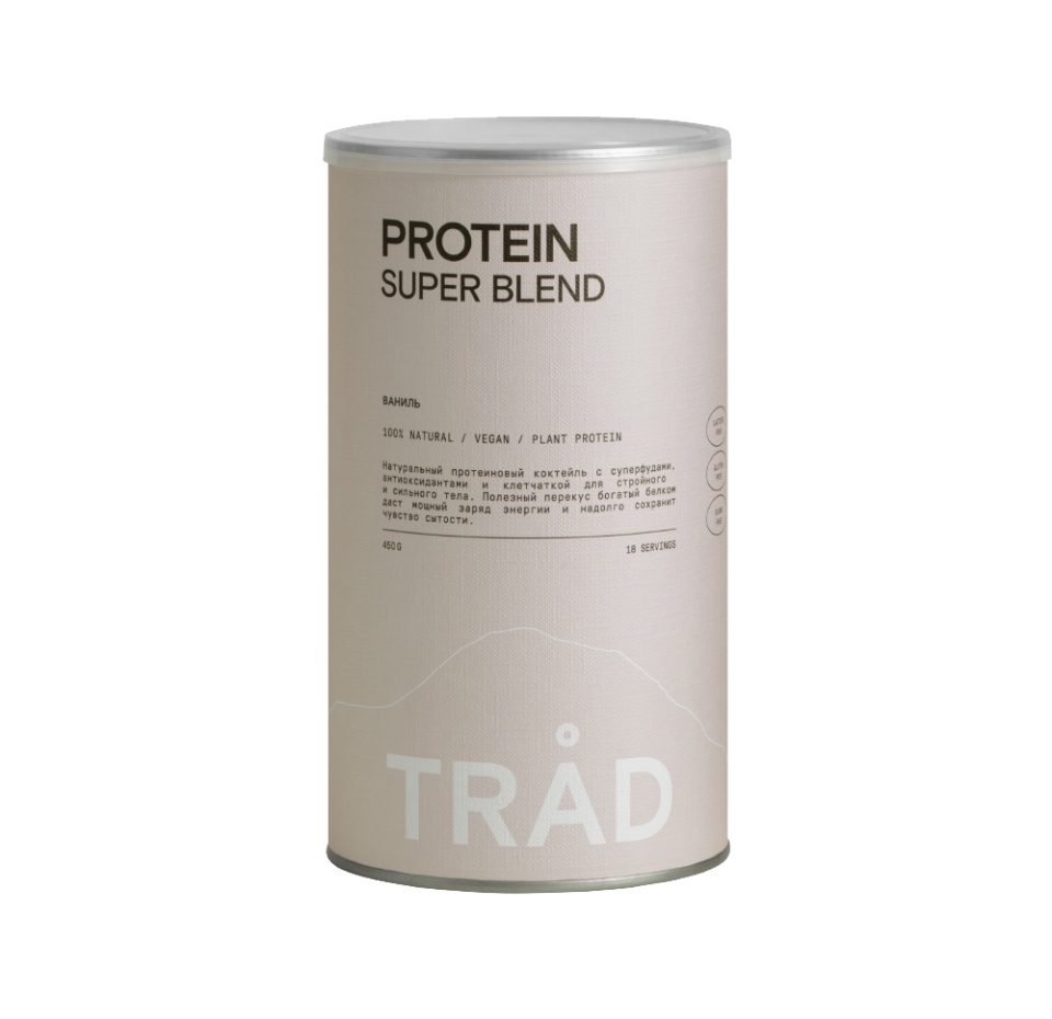 

Коктейль белковый TRAD Body Protein Powder Ваниль веган без сахара 450 г