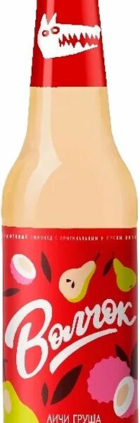 Напиток Волчок Личи-груша газированный 0.45л