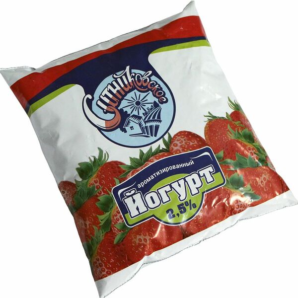 Йогурт Ситниковское Клубника питьевой молочный 2.5%