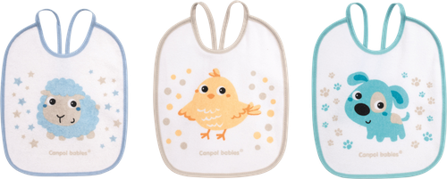 

Нагрудник CANPOL BABIES хлопчатобумажный махровый, 3шт