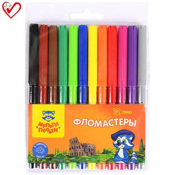 Фломастеры 12 цв. 