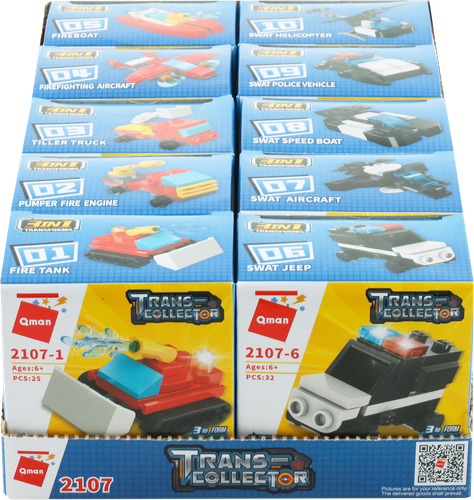 

Конструктор Qman Транспорт 1 шт., в ассортименте