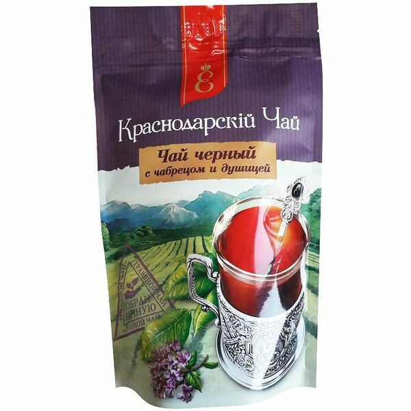 Чай Краснодарскiй чай Века чабрец-душица листовой черный