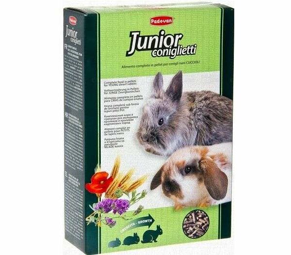 Корм для молодняка и взрослых кроликов Padovan Junior Coniglietti, 850 г
