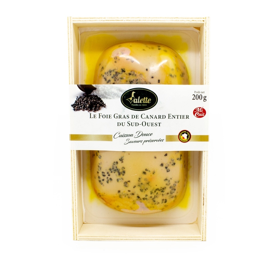 

Фуа-гра Valette утиная Igp цельная в деревянной коробке 200г, Франция