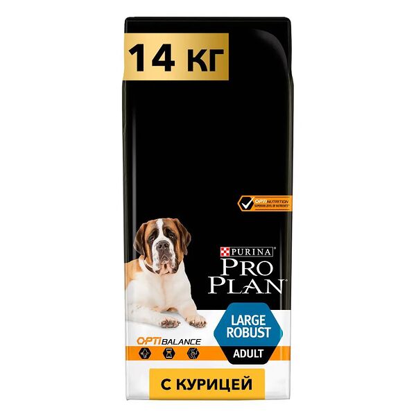 Pro Plan Large Adult Robust для взрослых собак крупных пород мощного телосложения Курица