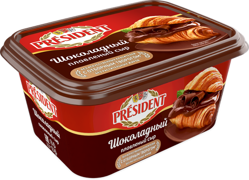 

Сыр плавленый President шоколадный 30% БЗМЖ, 400 г