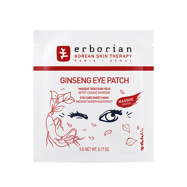 Тканевые патчи Erborian Ginseng Eye Patch для области вокруг глаз, 5 г