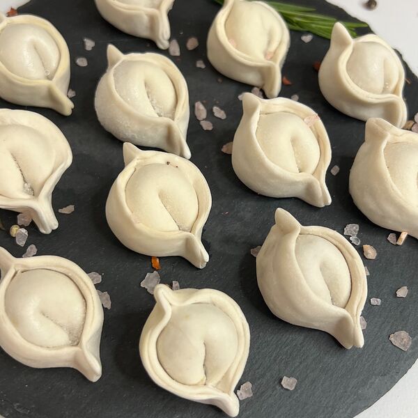 Пельмени из баранины ручной лепки