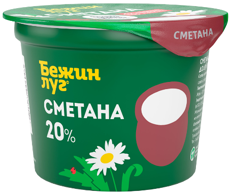 Сметана Бежин Луг 20%