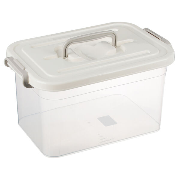 Контейнер для хранения на защелках с ручкой, 31х20х18см, 6,5л, Полимербыт, в ассортименте
