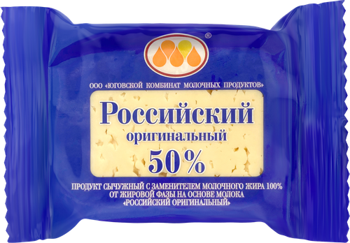 

Продукт сычужный Российский Юговской оригинальный с змж 50% 200 г